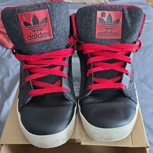 Adidas Men's Sneakers - Black and Red